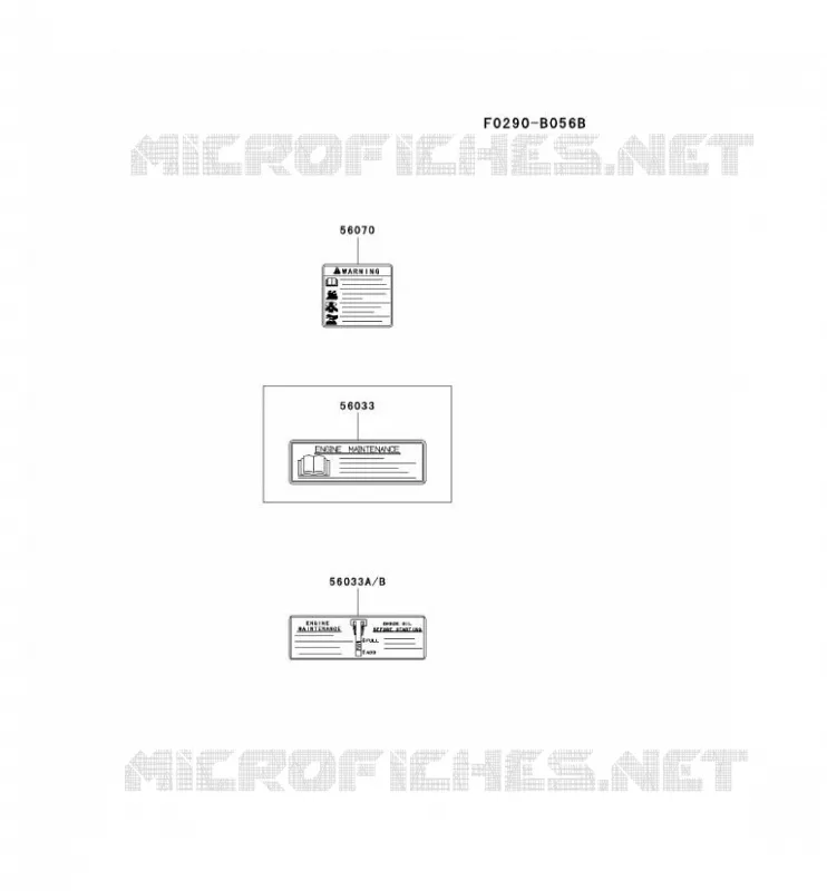LABEL Kawasaki Petits Moteurs FJ FJ180V FJ MOTORS  FJ180V-CS05