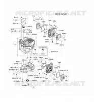 CULASSE/CARTER MOTEUR pour Kawasaki FR MOTORS