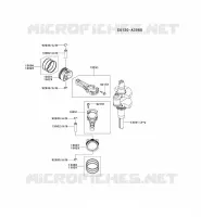 PISTON/VILEBREQUIN pour Kawasaki FR MOTORS