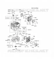 CULASSE/CARTER MOTEUR pour Kawasaki FR MOTORS