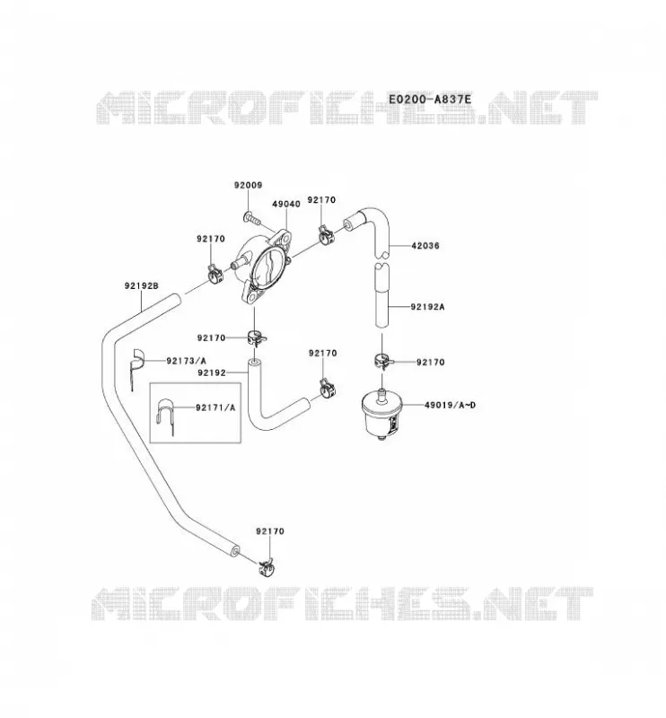 RESERVOIR CARBURANT/ROBINET Kawasaki Petits Moteurs FR FR651V FR MOTORS  FR651V-BS12