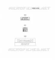 LABEL pour Kawasaki FR MOTORS