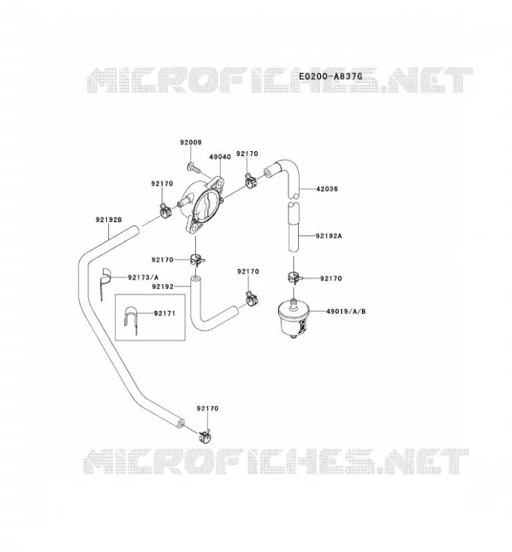 RESERVOIR CARBURANT/ROBINET Kawasaki Petits Moteurs FR FR651V FR MOTORS  FR651V-BS19
