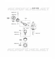PISTON/VILEBREQUIN pour Kawasaki FR MOTORS