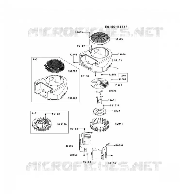REFROIDISSEMENT Kawasaki Petits Moteurs FS FS481V FS MOTORS  FS481V-AS00