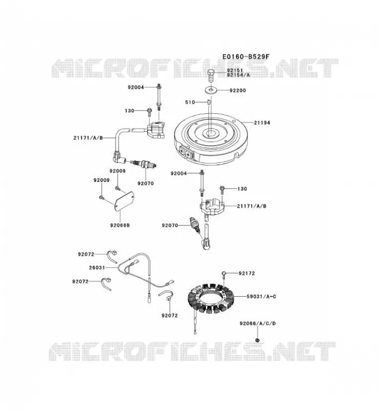 &Eacute;QUIPEMENT ELECTRIQUE Kawasaki Petits Moteurs FS FS481V FS MOTORS  FS481V-AS01