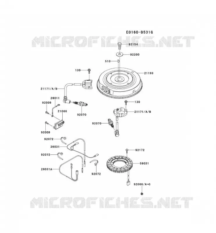 &Eacute;QUIPEMENT ELECTRIQUE Kawasaki Petits Moteurs FS FS481V FS MOTORS  FS481V-AS15