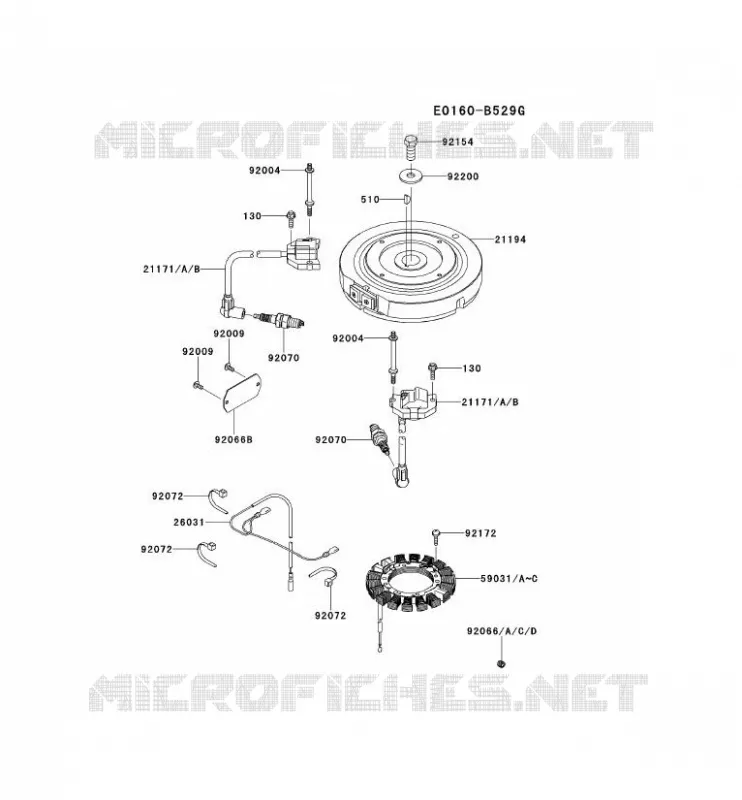 &Eacute;QUIPEMENT ELECTRIQUE Kawasaki Petits Moteurs FS FS481V FS MOTORS  FS481V-AS18