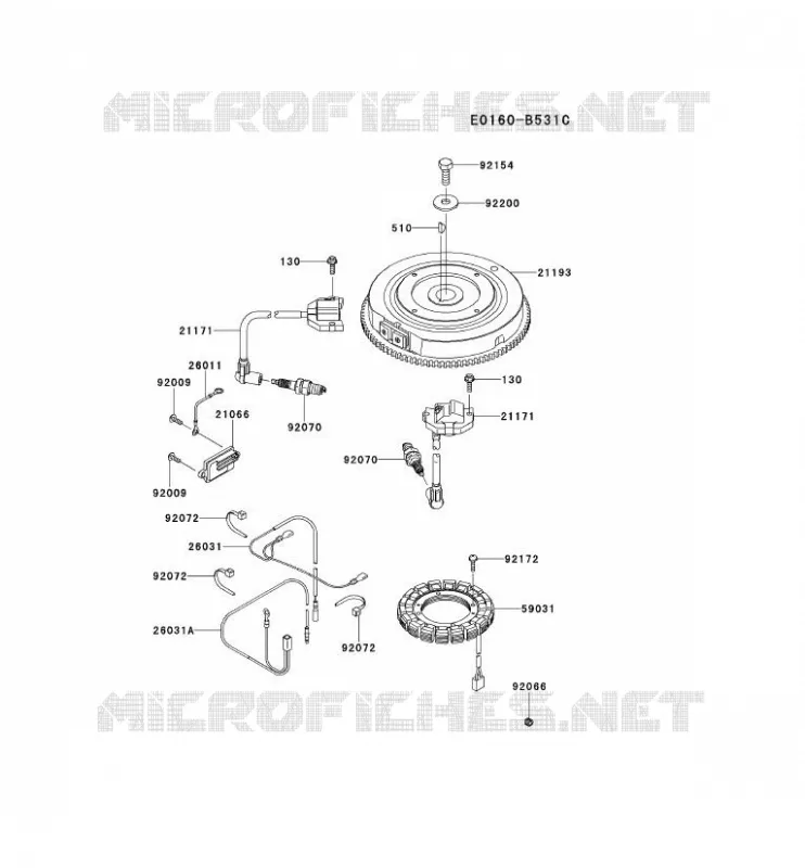 &Eacute;QUIPEMENT ELECTRIQUE Kawasaki Petits Moteurs FS FS481V FS MOTORS  FS481V-AS56