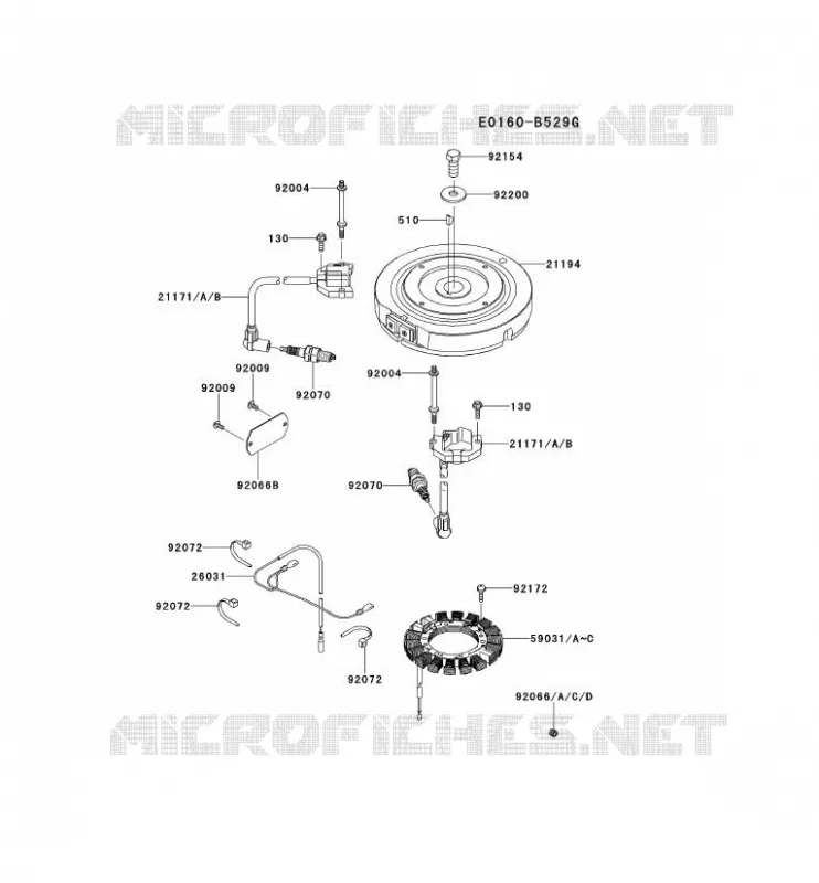 &Eacute;QUIPEMENT ELECTRIQUE Kawasaki Petits Moteurs FS FS481V FS MOTORS  FS481V-BS14