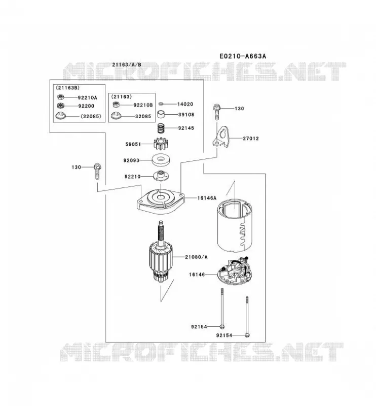 D&Eacute;MARREUR Kawasaki Petits Moteurs FS FS481V FS MOTORS  FS481V-BS15