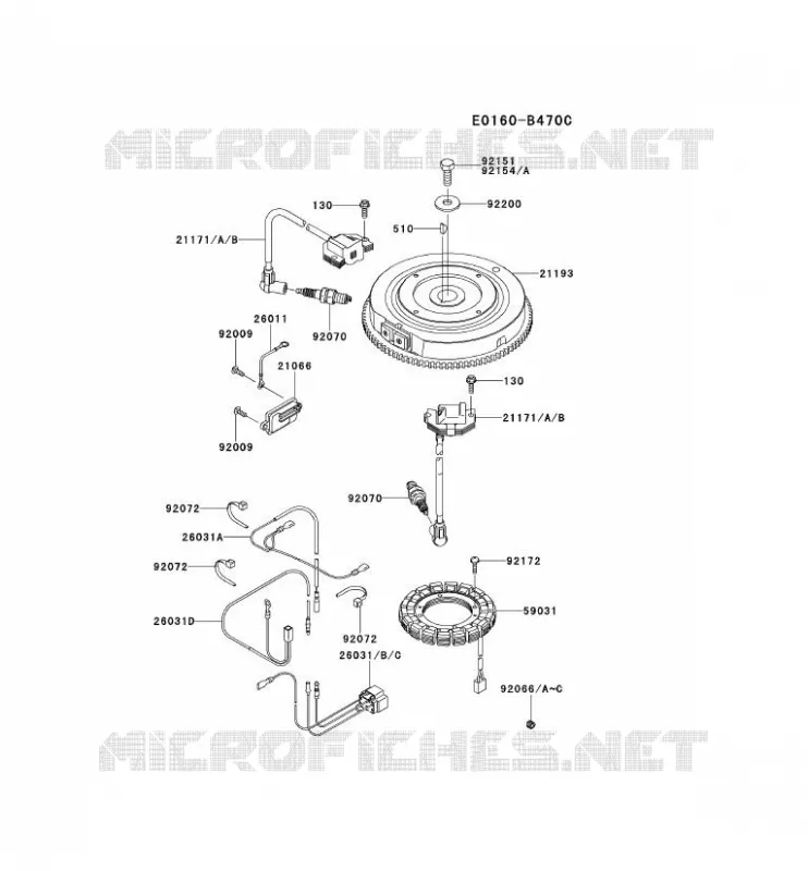 &Eacute;QUIPEMENT ELECTRIQUE Kawasaki Petits Moteurs FS FS481V FS MOTORS  FS481V-BS51