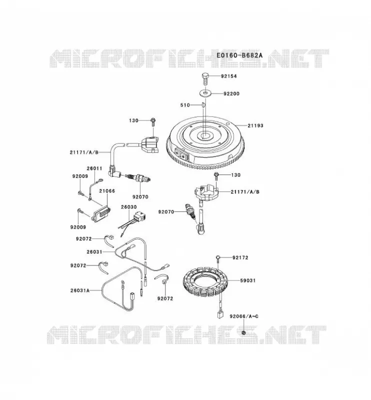 &Eacute;QUIPEMENT ELECTRIQUE Kawasaki Petits Moteurs FS FS481V FS MOTORS  FS481V-BS53