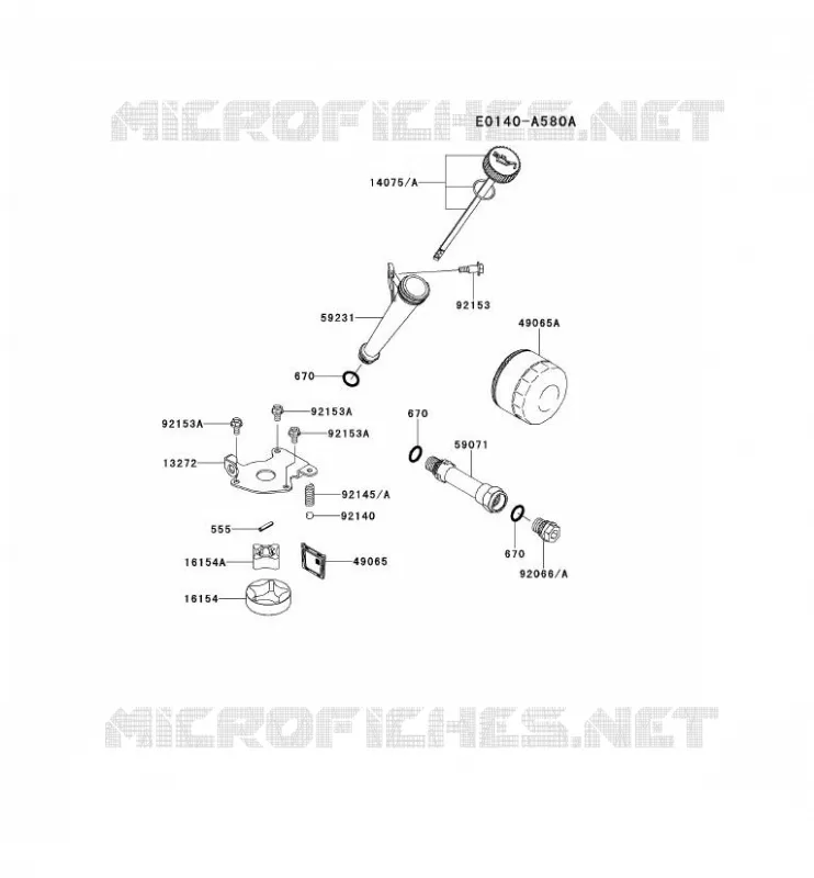 KIT DE GRAISSAGE Kawasaki Petits Moteurs FS FS481V FS MOTORS  FS481V-BS55