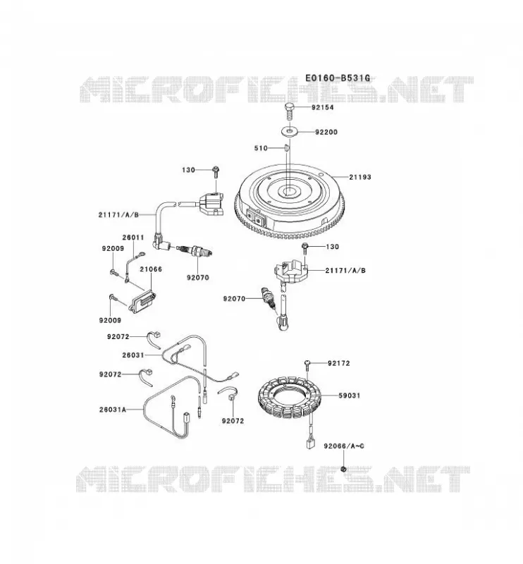 &Eacute;QUIPEMENT ELECTRIQUE Kawasaki Petits Moteurs FS FS481V FS MOTORS  FS481V-CS15