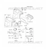 FILTRE &Agrave; AIR/POT D'&Egrave;CHAPPEMENT pour Kawasaki FS MOTORS