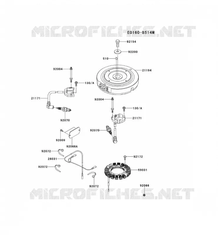 &Eacute;QUIPEMENT ELECTRIQUE Kawasaki Petits Moteurs FS FS541V FS MOTORS  FS541V-AS29