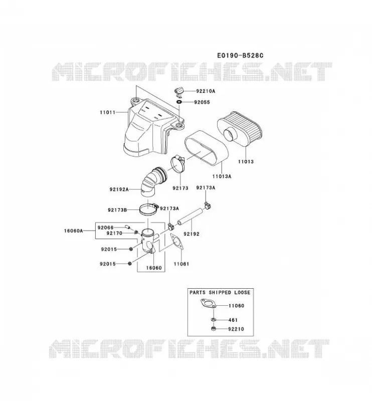 FILTRE &Agrave; AIR/POT D'&Egrave;CHAPPEMENT Kawasaki Petits Moteurs FS FS541V FS MOTORS  FS541V-AS29