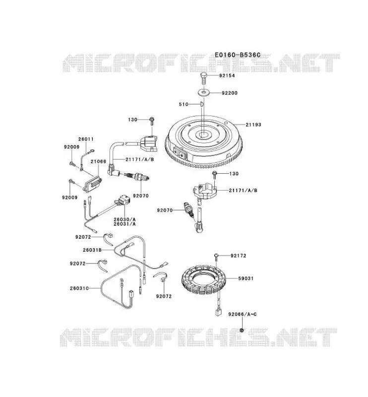 &Eacute;QUIPEMENT ELECTRIQUE Kawasaki Petits Moteurs FS FS541V FS MOTORS  FS541V-AS51