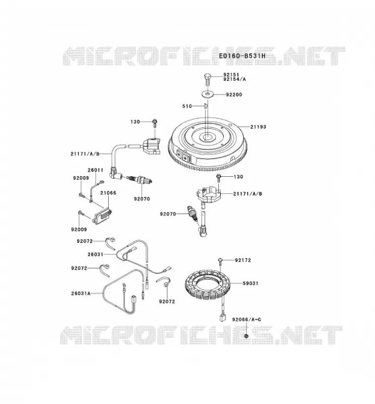 &Eacute;QUIPEMENT ELECTRIQUE Kawasaki Petits Moteurs FS FS541V FS MOTORS  FS541V-BS06