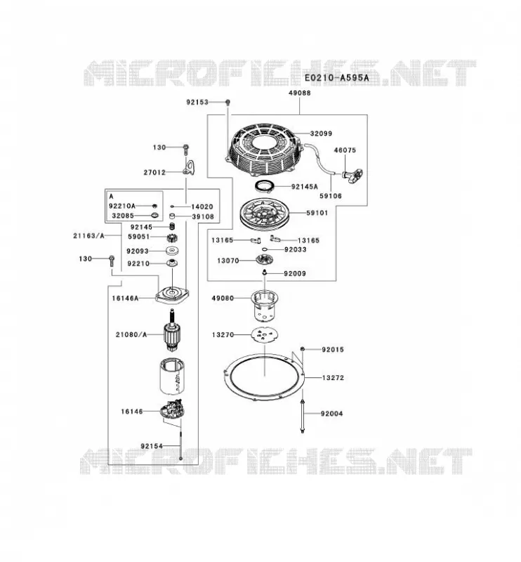D&Eacute;MARREUR Kawasaki Petits Moteurs FS FS541V FS MOTORS  FS541V-BS12