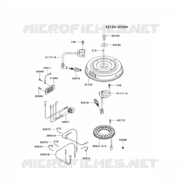 &Eacute;QUIPEMENT ELECTRIQUE Kawasaki Petits Moteurs FS FS541V FS MOTORS  FS541V-BS14