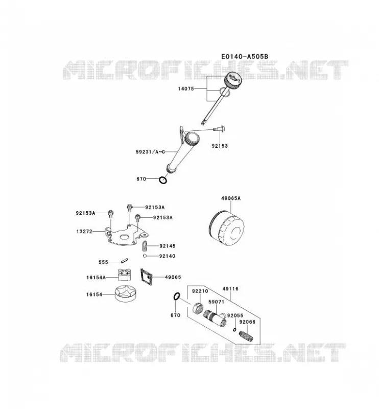 KIT DE GRAISSAGE Kawasaki Petits Moteurs FS FS541V FS MOTORS  FS541V-BS19