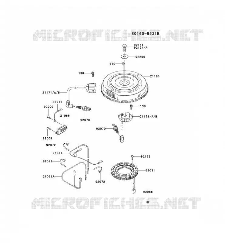 &Eacute;QUIPEMENT ELECTRIQUE Kawasaki Petits Moteurs FS FS541V FS MOTORS  FS541V-BS50