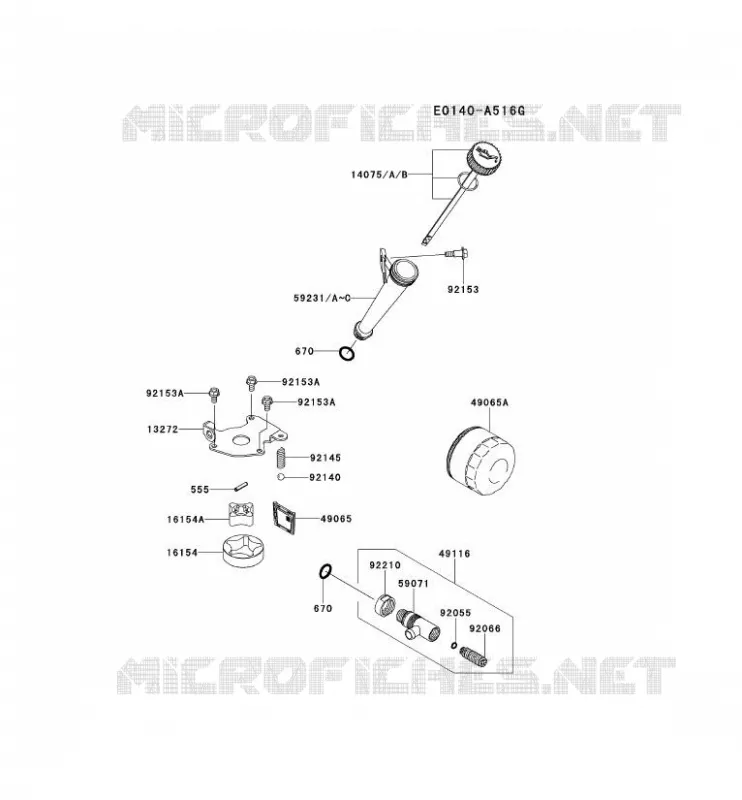 KIT DE GRAISSAGE Kawasaki Petits Moteurs FS FS541V FS MOTORS  FS541V-BS51