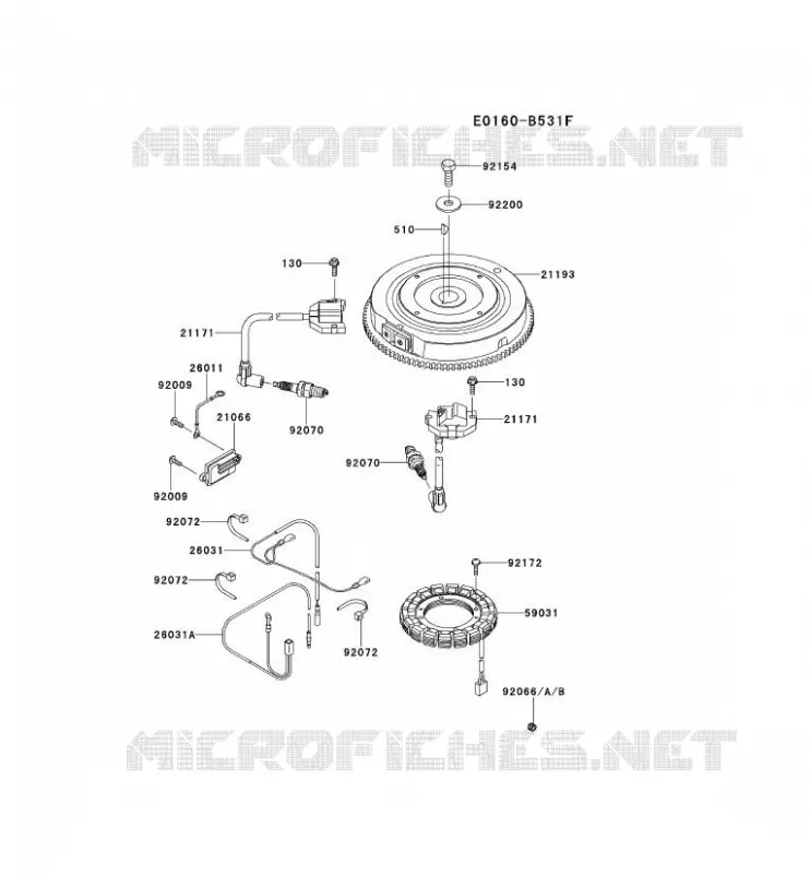 &Eacute;QUIPEMENT ELECTRIQUE Kawasaki Petits Moteurs FS FS541V FS MOTORS  FS541V-BS52