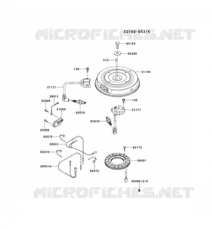&Eacute;QUIPEMENT ELECTRIQUE Kawasaki Petits Moteurs FS FS541V FS MOTORS  FS541V-CS16