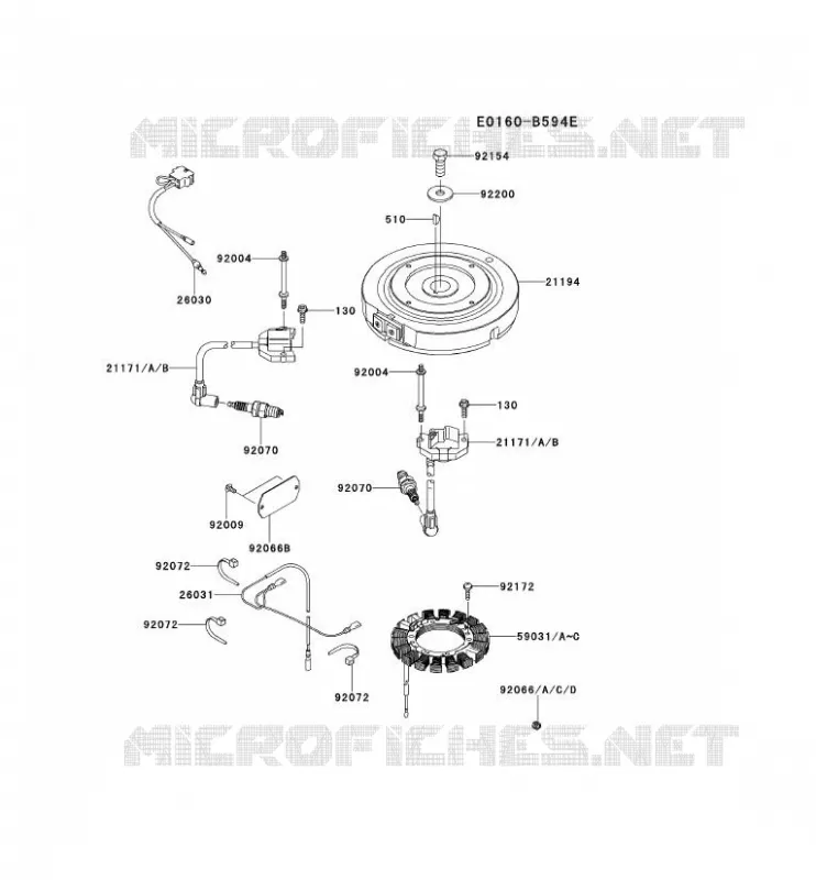 &Eacute;QUIPEMENT ELECTRIQUE Kawasaki Petits Moteurs FS FS541V FS MOTORS  FS541V-CS21