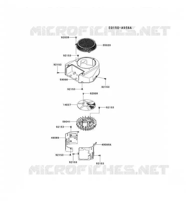 REFROIDISSEMENT Kawasaki Petits Moteurs FS FS541V FS MOTORS  FS541V-DS50