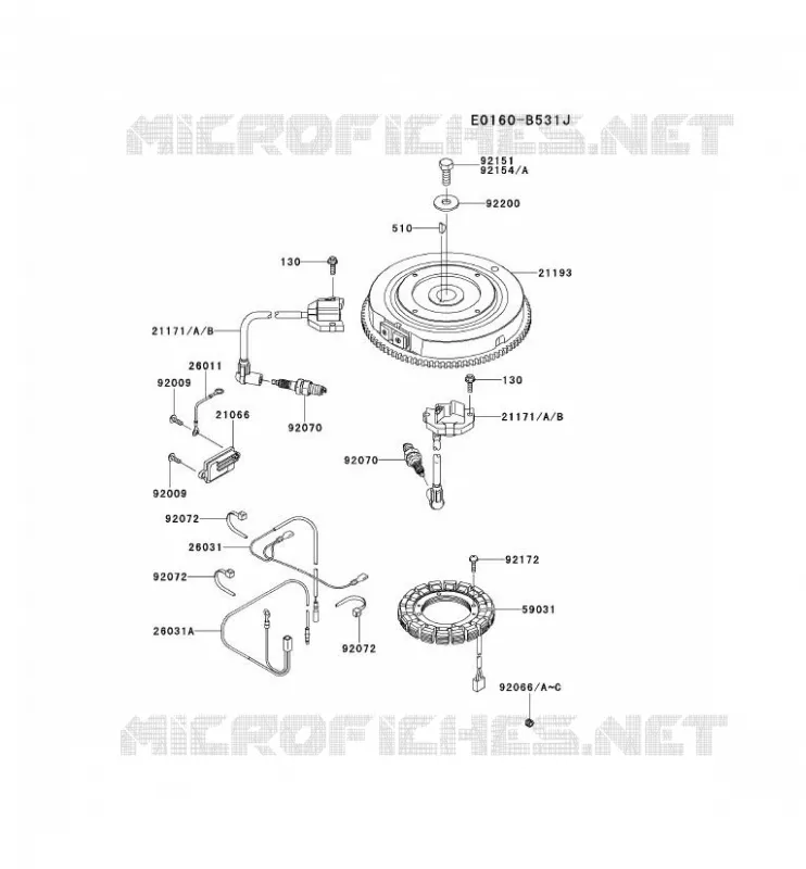 &Eacute;QUIPEMENT ELECTRIQUE Kawasaki Petits Moteurs FS FS541V FS MOTORS  FS541V-ES00