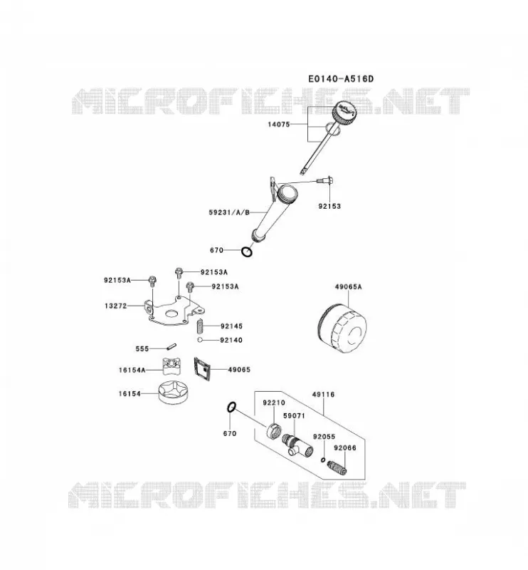 KIT DE GRAISSAGE Kawasaki Petits Moteurs FS FS600V FS MOTORS  FS600V-AS19
