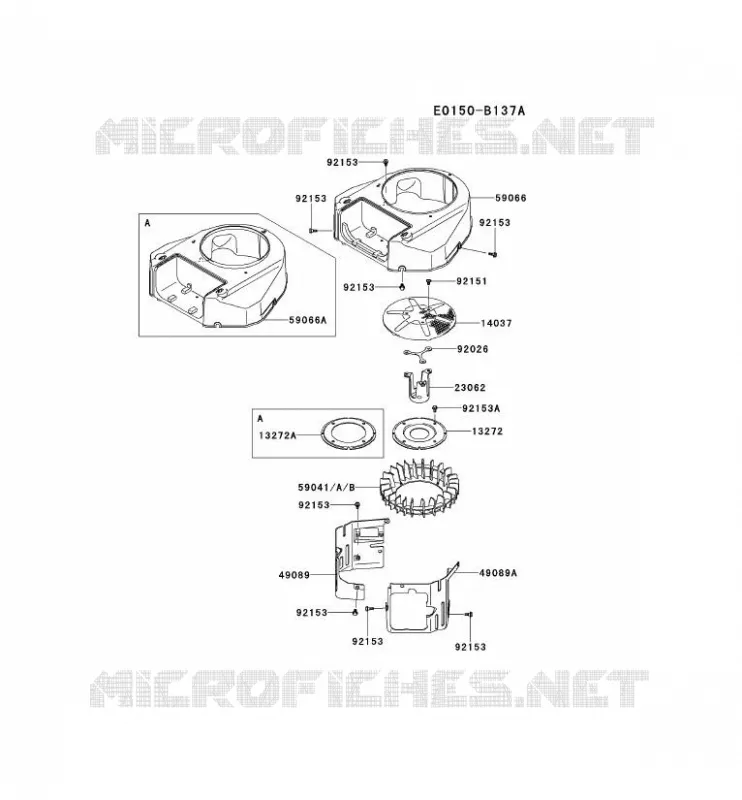 REFROIDISSEMENT Kawasaki Petits Moteurs FS FS600V FS MOTORS  FS600V-AS20