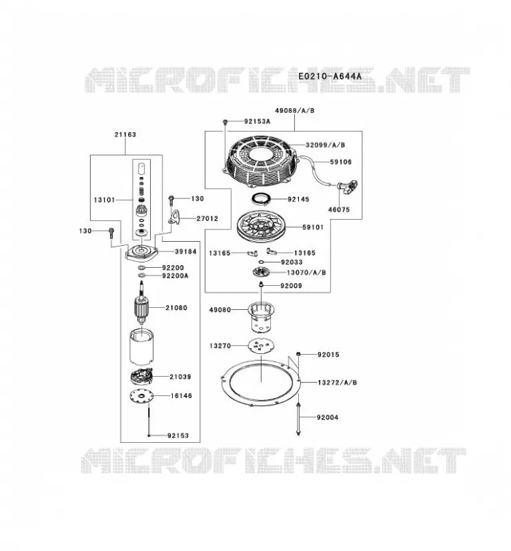 D&Eacute;MARREUR Kawasaki Petits Moteurs FS FS600V FS MOTORS  FS600V-AS24