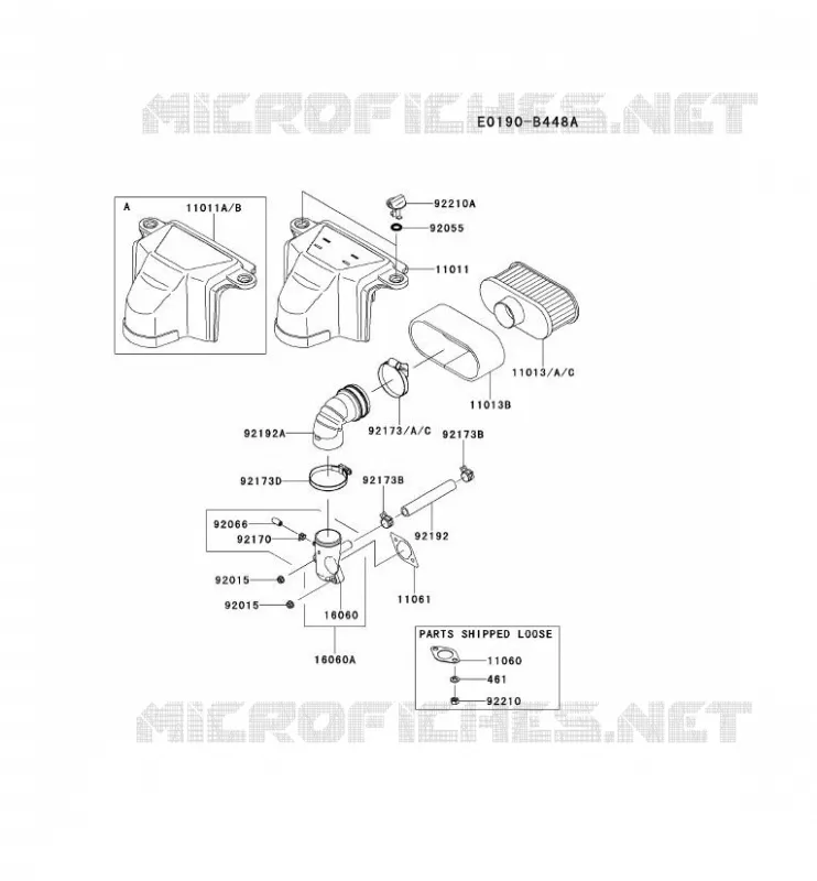 FILTRE &Agrave; AIR/POT D'&Egrave;CHAPPEMENT Kawasaki Petits Moteurs FS FS600V FS MOTORS  FS600V-AS24