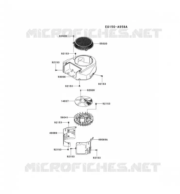 REFROIDISSEMENT Kawasaki Petits Moteurs FS FS600V FS MOTORS  FS600V-BS05