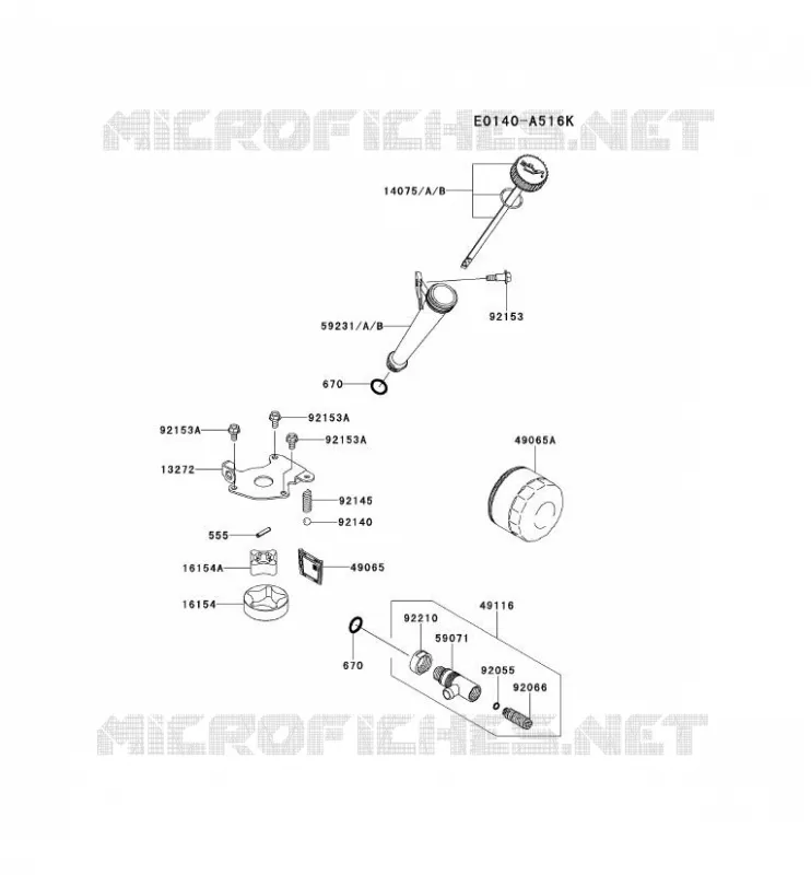 KIT DE GRAISSAGE Kawasaki Petits Moteurs FS FS600V FS MOTORS  FS600V-BS13
