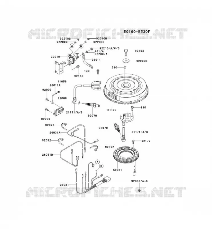 &Eacute;QUIPEMENT ELECTRIQUE Kawasaki Petits Moteurs FS FS600V FS MOTORS  FS600V-BS15