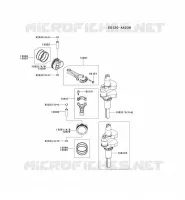 PISTON/VILEBREQUIN pour Kawasaki FS MOTORS