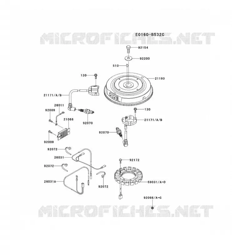&Eacute;QUIPEMENT ELECTRIQUE Kawasaki Petits Moteurs FS FS600V FS MOTORS  FS600V-DS17