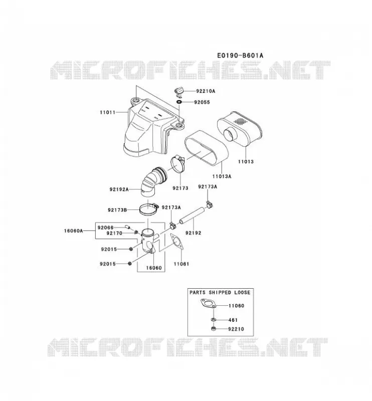 FILTRE &Agrave; AIR/POT D'&Egrave;CHAPPEMENT Kawasaki Petits Moteurs FS FS600V FS MOTORS  FS600V-ES11