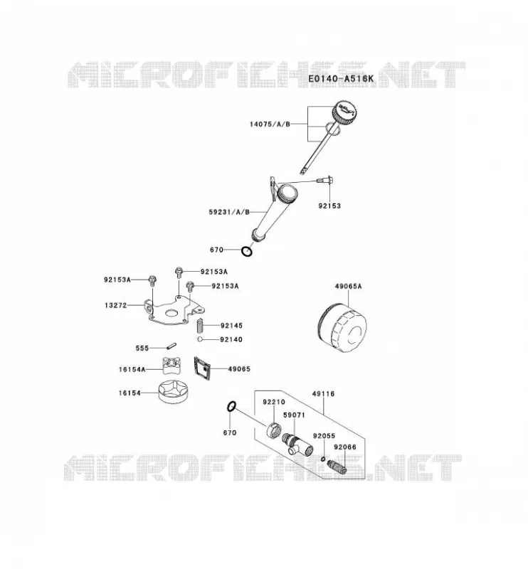 KIT DE GRAISSAGE Kawasaki Petits Moteurs FS FS600V FS MOTORS  FS600V-ES13