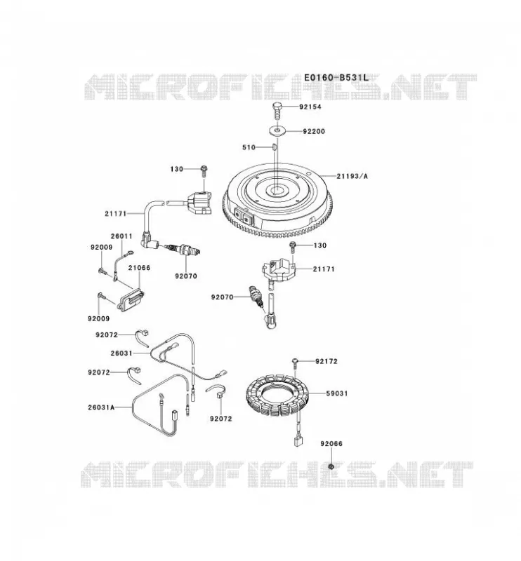 &Eacute;QUIPEMENT ELECTRIQUE Kawasaki Petits Moteurs FS FS600V FS MOTORS  FS600V-FS12