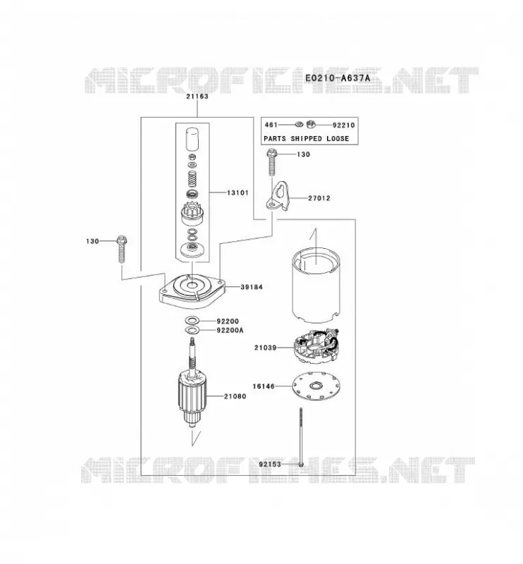 D&Eacute;MARREUR Kawasaki Petits Moteurs FS FS651V FS MOTORS  FS651V-AS11