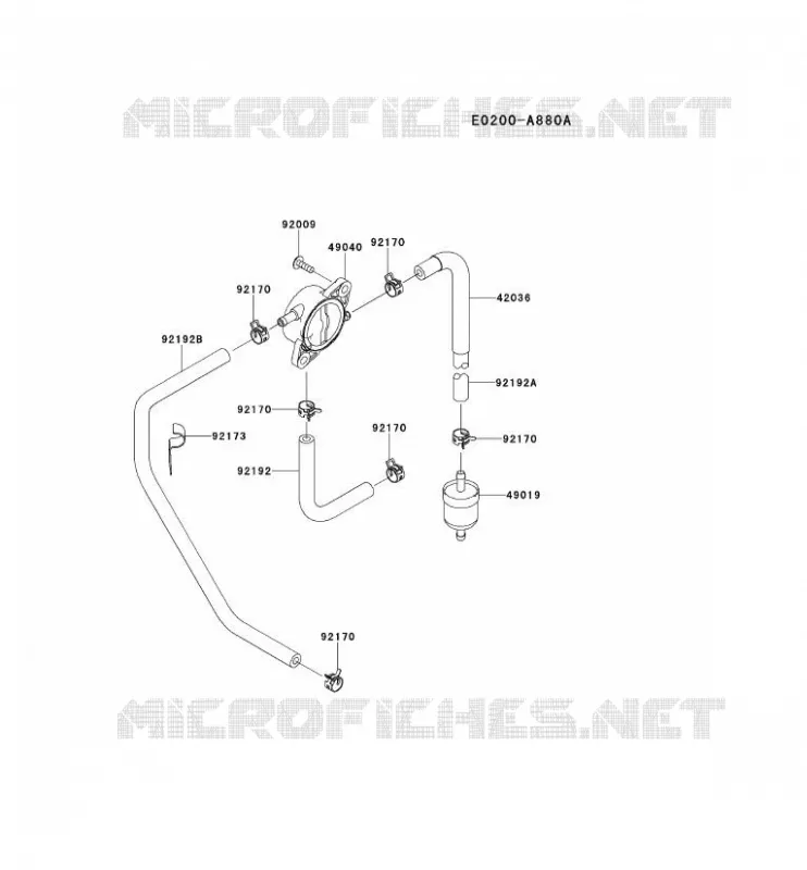 RESERVOIR CARBURANT/ROBINET Kawasaki Petits Moteurs FS FS651V FS MOTORS  FS651V-AS15