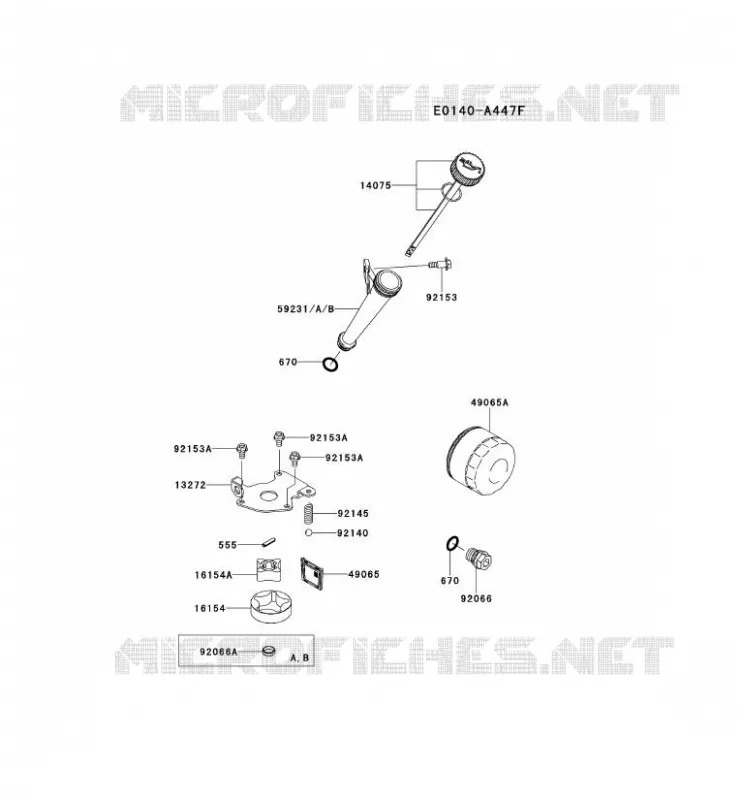 KIT DE GRAISSAGE Kawasaki Petits Moteurs FS FS651V FS MOTORS  FS651V-CS00