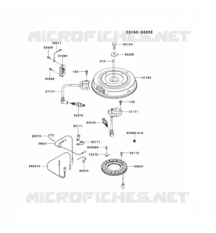 &Eacute;QUIPEMENT ELECTRIQUE Kawasaki Petits Moteurs FS FS651V FS MOTORS  FS651V-CS07